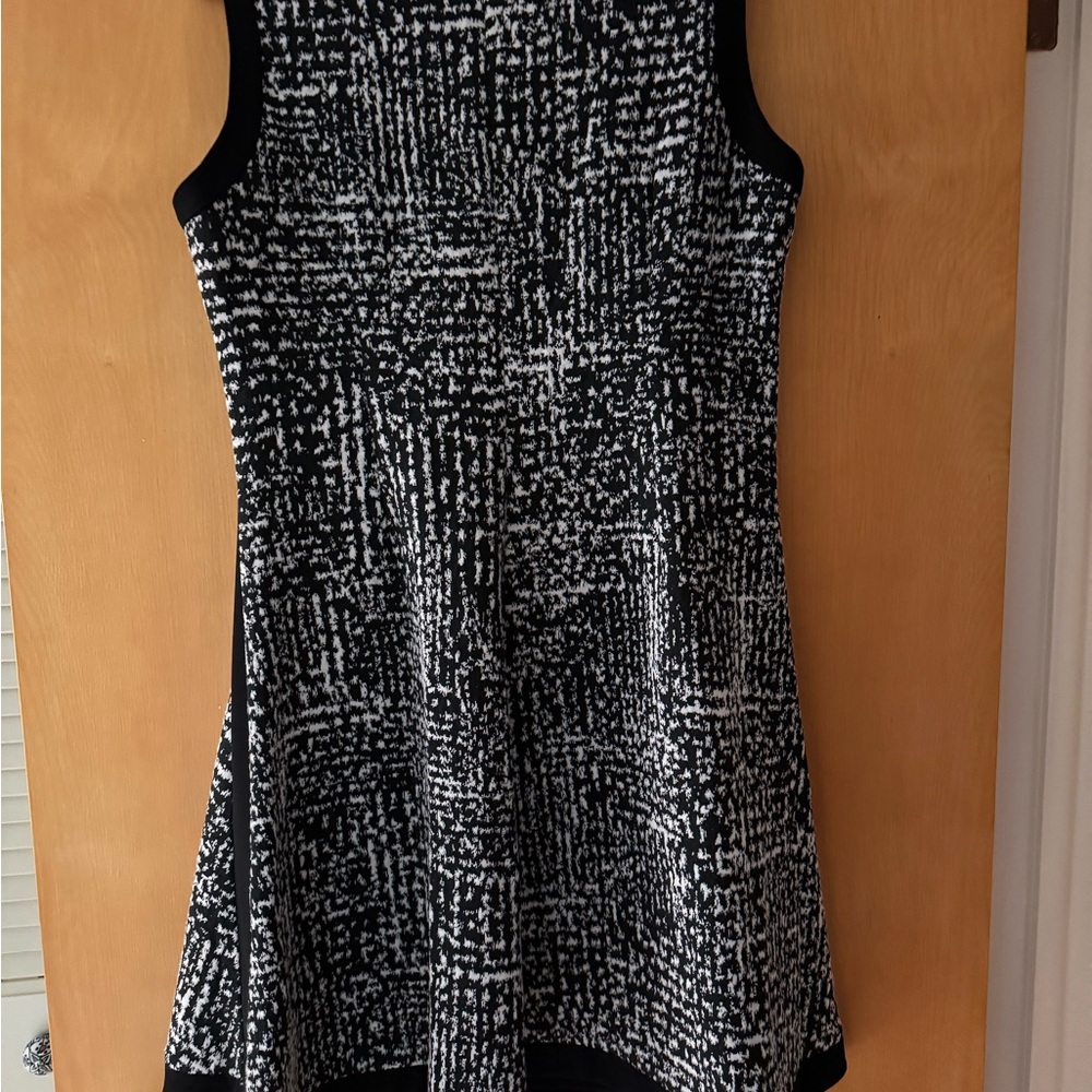 DKNY Monochrome Patterned Dress